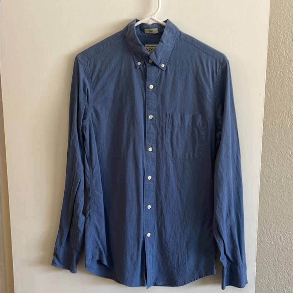 Men's Blue Button-Down Shirt